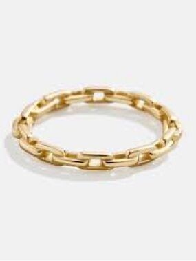 BaubleBar Gold Plated Silver Chain Link Hera Ring